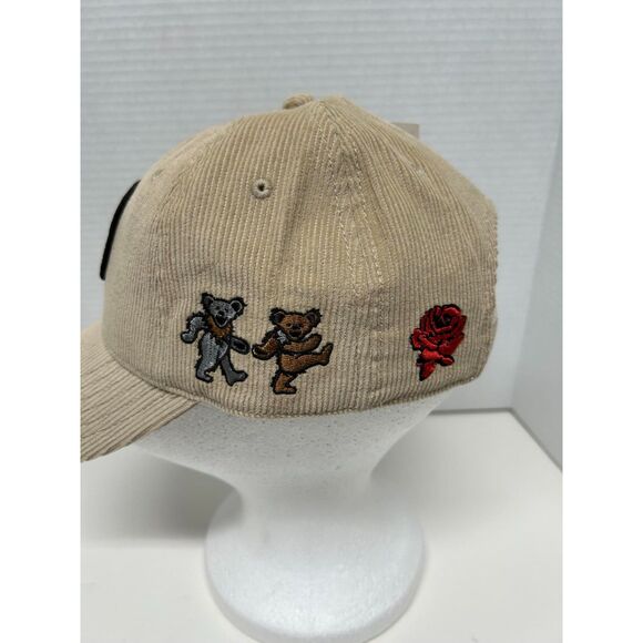 Grateful Dead Unisex Tan Beige Hat Corduroy Adjustable - Picture 2 of 4